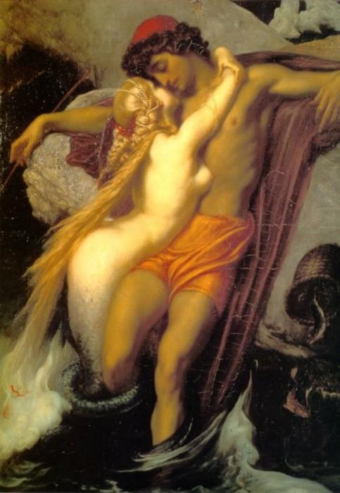 Lord Frederic Leighton The Fisherman and the Siren oil painting picture